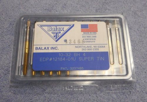 BALAX  THREAD FORMING TAPS    10-32  BH4    PACK OF 10    SUPER TIN    COATING