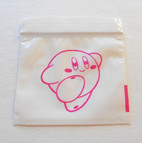 200 (Pink Cheerful Kirby) 2x2 Small Plastic Baggies 2020 Tiny Ziplock Poly Bags