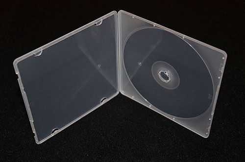 200 count - 5.2mm slim single clear poly plastic cases cd dvd for sale
