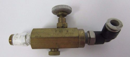 Pneu-trol brass flow control valve f 10 b for sale