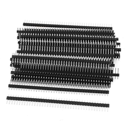 50 pcs single row 40pin 2.54mm male pin header connector for sale