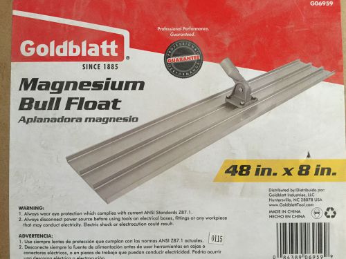 Bnib goldblatt 48-in x 8-in magnesium concrete float for sale
