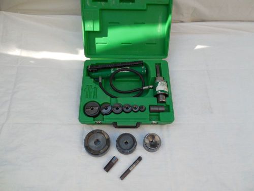 Greenlee 7306SB Knockout Hydraulic Punch set 1/2&#034;-4&#034; With 767 foot pump