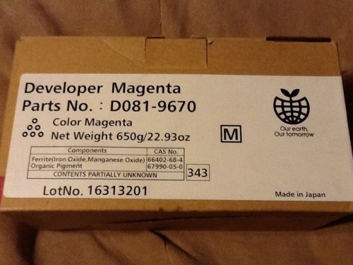 Genuine Ricoh MAGENTA Developer Cartridge D081-9670 D0819670 MP C6501 C7501
