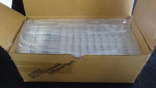 Pyrex Pipet, Disposable, Glass Serological, Non-Sterile, 120/PK 7079-10N NEW