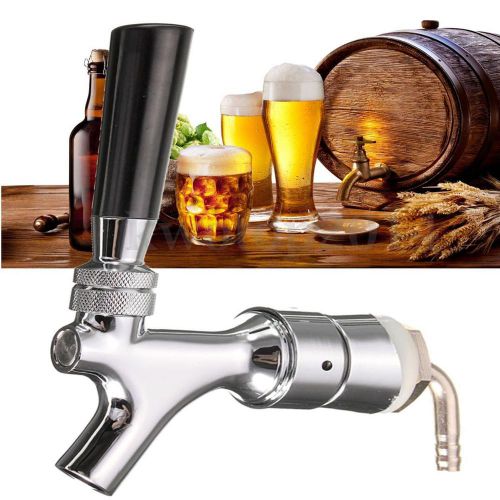 Beer tap faucet draft shank w/ elbow 1-2/5&#039;&#039;x3/16&#039;&#039; brass tube for kegerator el for sale