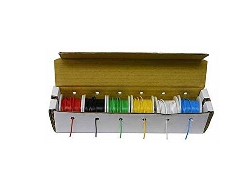 Colors hook up wire kit stranded spools. electrical work 22 gauge set pack elect for sale