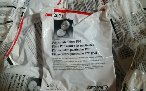 Qty 100) 2pack 3m 2071 p95 particulate filter 200pc total