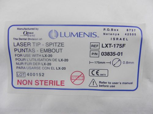 Luxar Lumenis Aesculight Laser Tips LXT-175F 03835-01 175mm 0.8mm New Expired