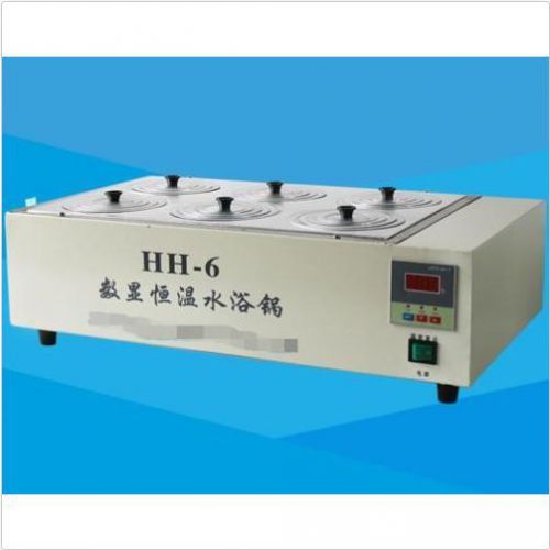 HH-6 Digital Lab Thermostatic Water Bath Six Holes Electric Heating 220V BI