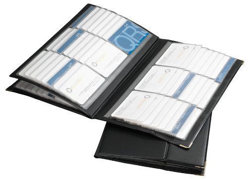 Rolodex 67465 Rolodex 192-Card Capacity Vinyl Business Card Book, 32 Pgs, 11-3/4
