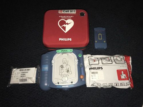 Philips Defibrillator (AED) w/ Case Brand New Battery and Pads  HS1