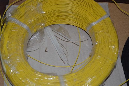 22 AWG Gauge Stranded Hook Up Wire Yellow 50ft 300 Volts