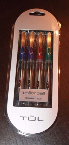 TUL - Assorted Colors Rollerball Pens - Medium 0.7mm - New In Package