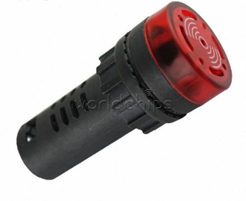 2pcs 24v red led active buzzer accident signal indicator lamp ad16-22sm new for sale