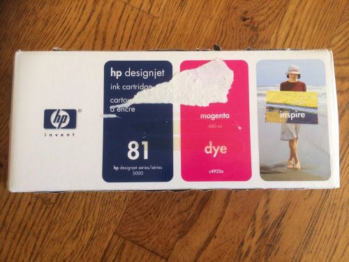 Genuine HP 81 Magenta Ink Cartridge