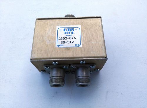 EMR Corp UHF Receive Power Divider 2302-0/A 30-512 Mhz