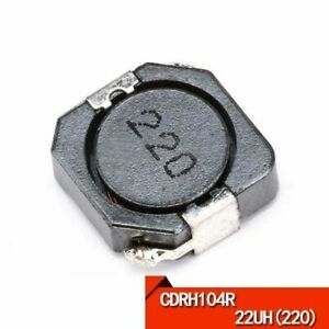10PCS CDRH104R 22UH(220) Wire-wound SMD/SMT Power Inductor/Shielded Inductor
