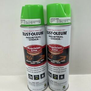 RUSTOLEUM 203023 17OZ FLOURSCENT GREEN INVERTED MARKING PAINT QTY (2)