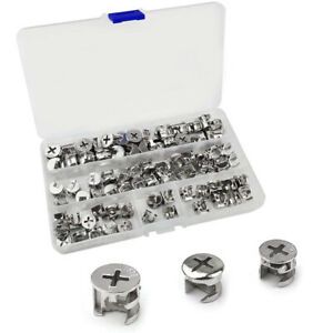 5X(75 Pcs Furniture Connecting Cam Lock Fittings Furniture Connecting Fastener