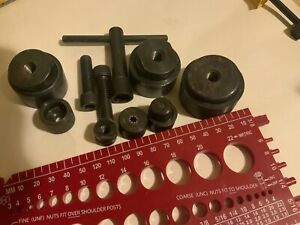 greenlee radio chasis punch lot different sizes