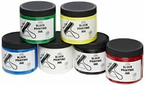 Sax True Flow Block Printing Ink - 16 Ounces - Set of 6 - Assorted Colors - 1...