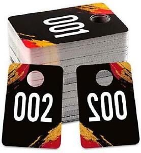 FaCraft Live Number Tags001-100 Normal &amp; Reverse Mirror Image Number Cards