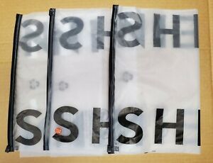 Lot Of 3 Plastic Resealable Zippered Shein XL Clothing Bags Preowned