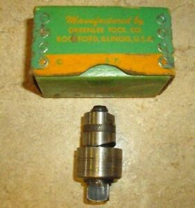 GREENLEE 11/16&#034; 730 Labeled Rockford Round Radio Chassis Punch with Original Box