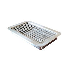 Stainless Steel Insetable Two Piece Drip Tray with Drain Hole 5003786