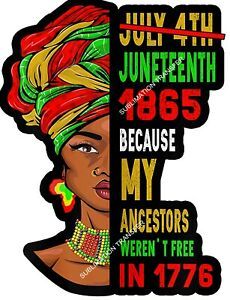 July 4th Juneteenth Sublimation Print