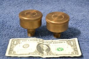 Lot of 2 NOS Lunkenheimer TIGER #2 Brass Grease Cup Hit Miss Gas Engine Steam