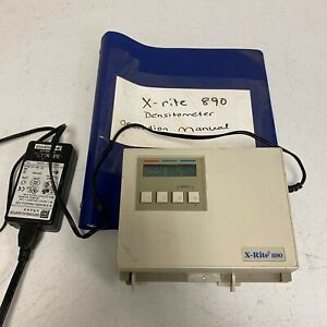 X-Rite 890 Color Photographic Densitometer Xrite w/ Power adapter and manual