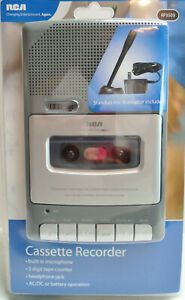 NEW RCA Cassette Recorder And Player  RP3505 NIB. Stand Up Mic And Adapter