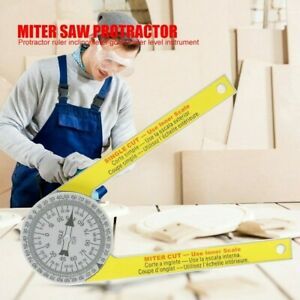 Miter Saw Protractor Scale Transfers Readings Angle Finder Arm Plastic 175mm