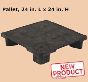 24 X 24 Stackable Plastic Pallet 8,000 lbs Capacity Pallets Shelving Rackable