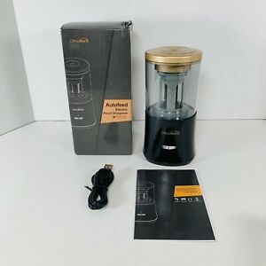 Officeworld Electric Pencil Sharpener - Auto Feed - USB Rechargeable