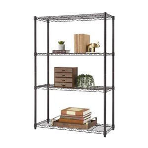 Steel Wire Shelving Unit 36 in. W x 54 in. H x 14 in. D 4-Tier Dark Bronze