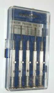 SALE!! vintage archer 5 piece precision tool set w/ case 3 hex key 2 crosspoint