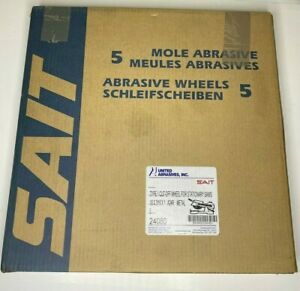 United Abrasives SAIT 24080 18X3/16X1 A24R Stationary Saw Cut-off Wheels 5 Pack