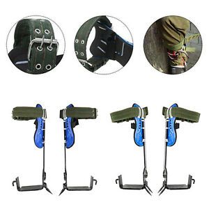 Adjustable Tree Climbing Spike Set Belt Rope Pedal Tool For Rock Climbing