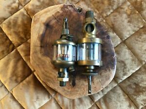 Antique Brass Oilers - (2) Essex Brass Corp. Oiler Made in Detroit and one not m
