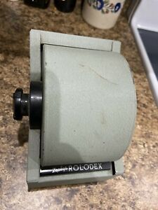 Vintage Rolodex 1753 Model Tabletop Roll Top Office Address Phone Index Cards