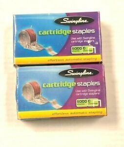 2 Swingline #50050 Staple Cartridge 5k staple for Model 50201 50204 69001 69008