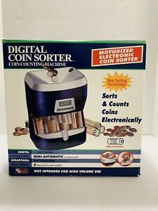 Magnif Digital Coin Sorter Motorized Electronic AC Adapter USA