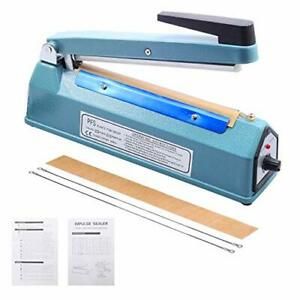 8 inch 200mm Bag Sealer Impulse Heat Sealer Hand Sealer Machine Heat Seal Clo...