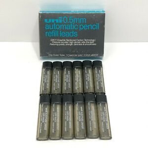 Faber Castell by Mitsubishi Uni Mechanical Pencil Lead Refills 0.5 mm F 12 Tubes