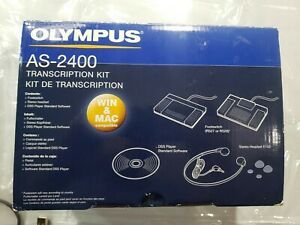 Olympus AS 2400 Rs27 Transcription Kit Windows and Mac Compatible