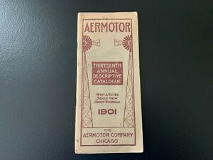 Antique Vintage Original 1901 AERMOTOR WINDMILL Catalog - AERMOTOR CO. CHICAGO