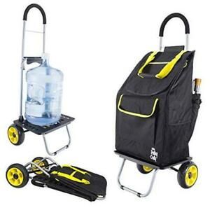 Bigger Trolley Dolly Shopping Grocery Foldable Cart Sunflower